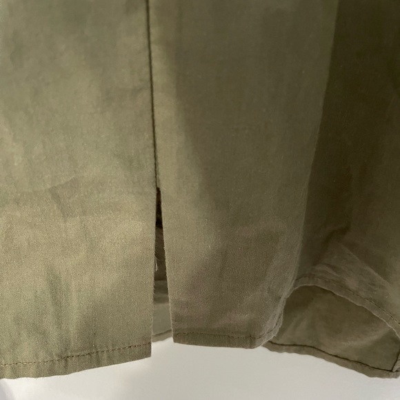 Olive puff long sleeve blouse - Picture 6 of 8